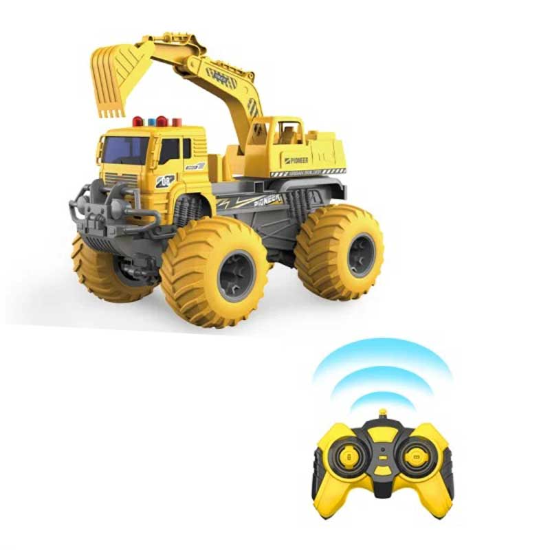 Excavator de construcții cu efecte sonore și luminoase, Rc 1:16