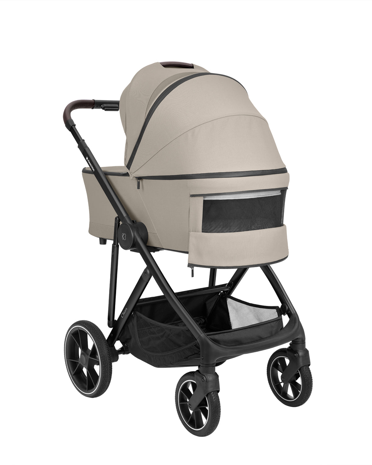 Комбинирана Количка 3в1 С Кош За Новородено Chiara Beige Kikkaboo