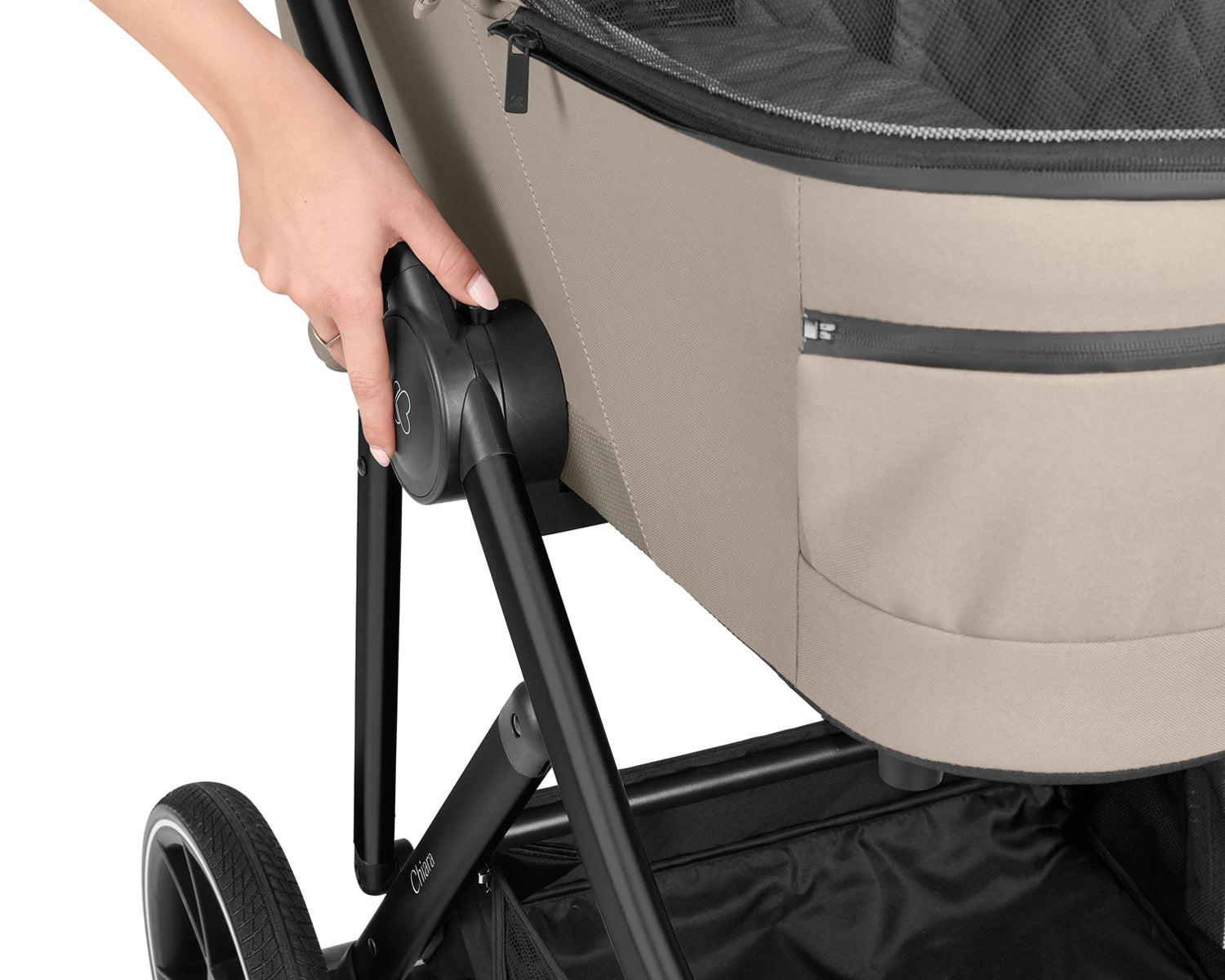 Комбинирана Количка 3в1 С Кош За Новородено Chiara Beige Kikkaboo