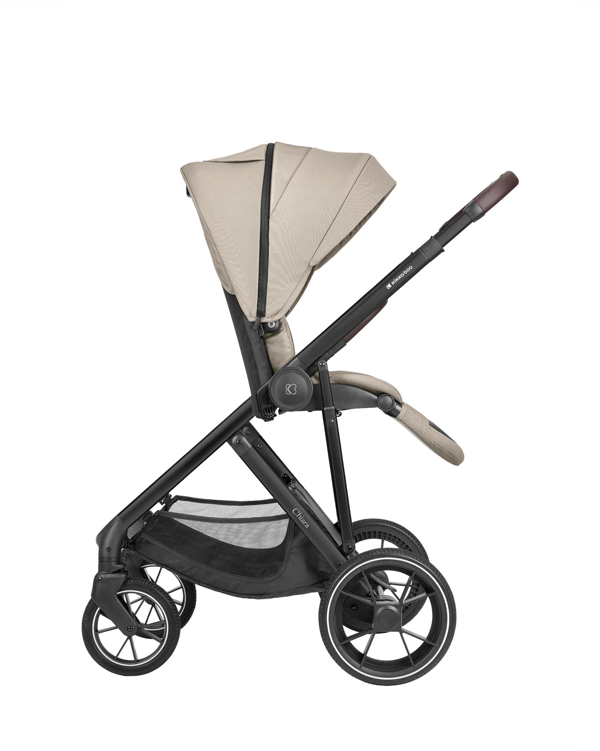 Комбинирана Количка 3в1 С Кош За Новородено Chiara Beige Kikkaboo