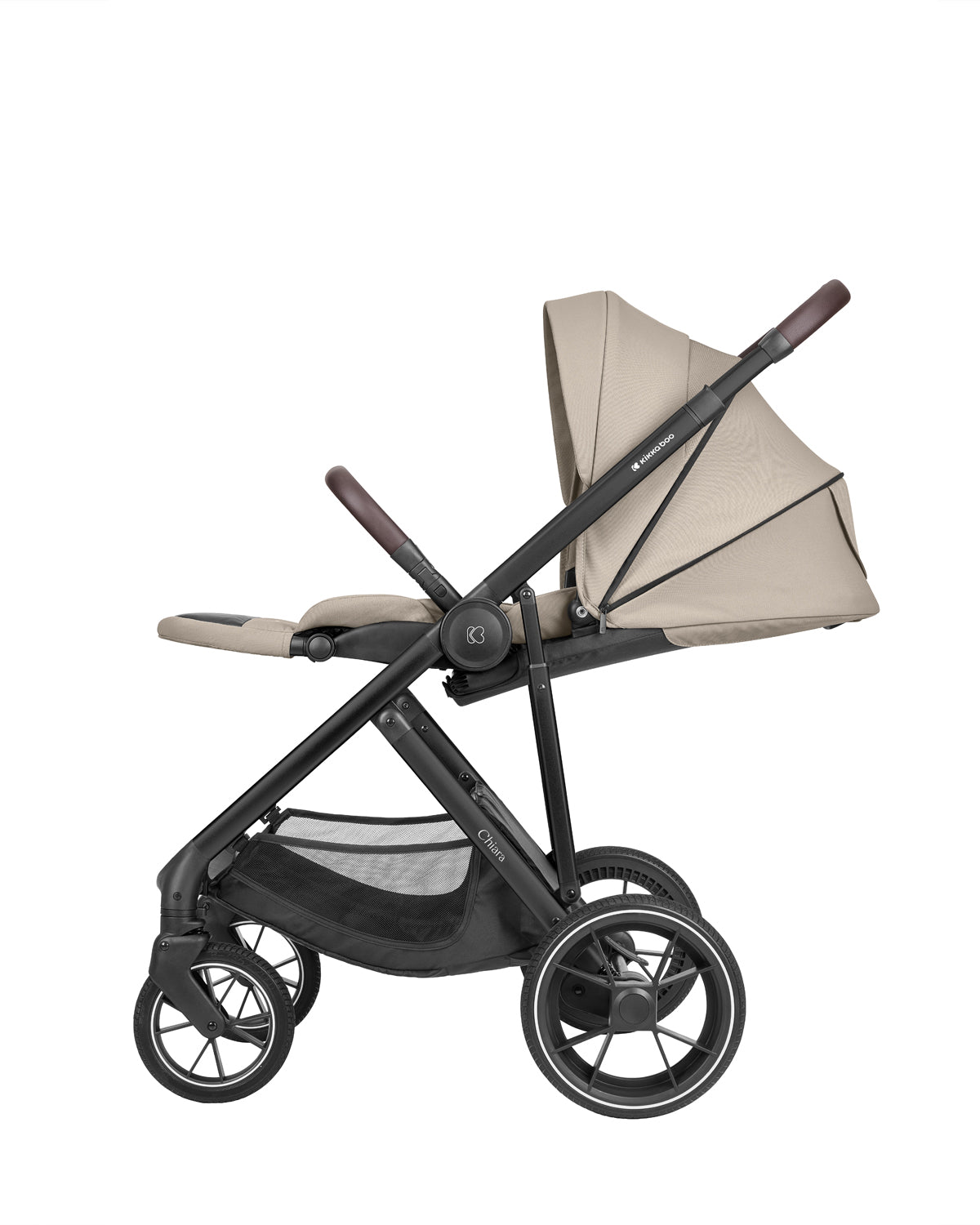 Комбинирана Количка 3в1 С Кош За Новородено Chiara Beige Kikkaboo