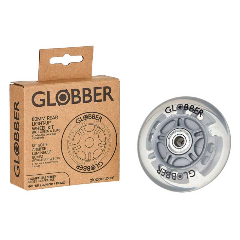 Светещо Задно Колело, 80 Mm За Тротинетки Globber Primo / Evo