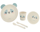 Сет За Хранене Бамбук Panda Blue