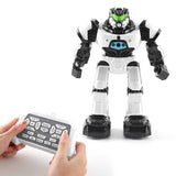 Robot cu tulpină dansatoare cu două moduri de control, alb