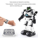 Robot cu tulpină dansatoare cu două moduri de control, alb