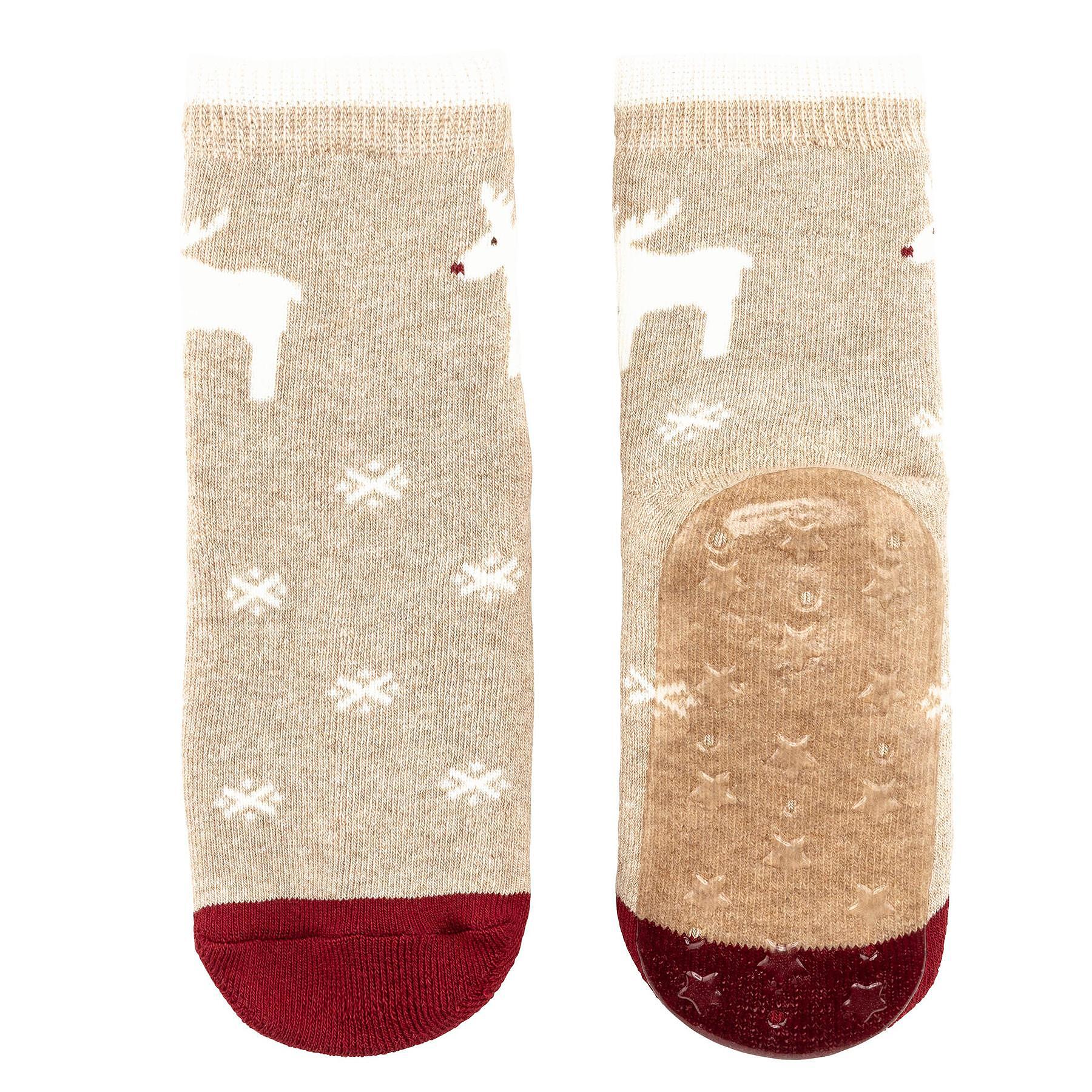 Термо Чорапи Със Силикон С Мотив На Еленчета, 27 28 4 5 Г. Sterntaler