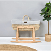 Moses Basket hálókosár, matrac és hintázó állvány szett Dove The Little Green Sheep