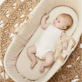 Кошница За Спане Moses Basket, Матрак И Стойка За Люлеене Bundle Linen The Little Green Sheep