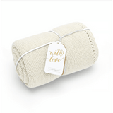 Плетено Бебешко Одеяло 75х75 См. Linen The Little Green Sheep