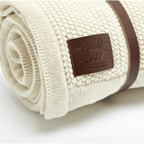 Плетено Поларено Бебешко Одеяло 80х100 См. Linen The Little Green Sheep