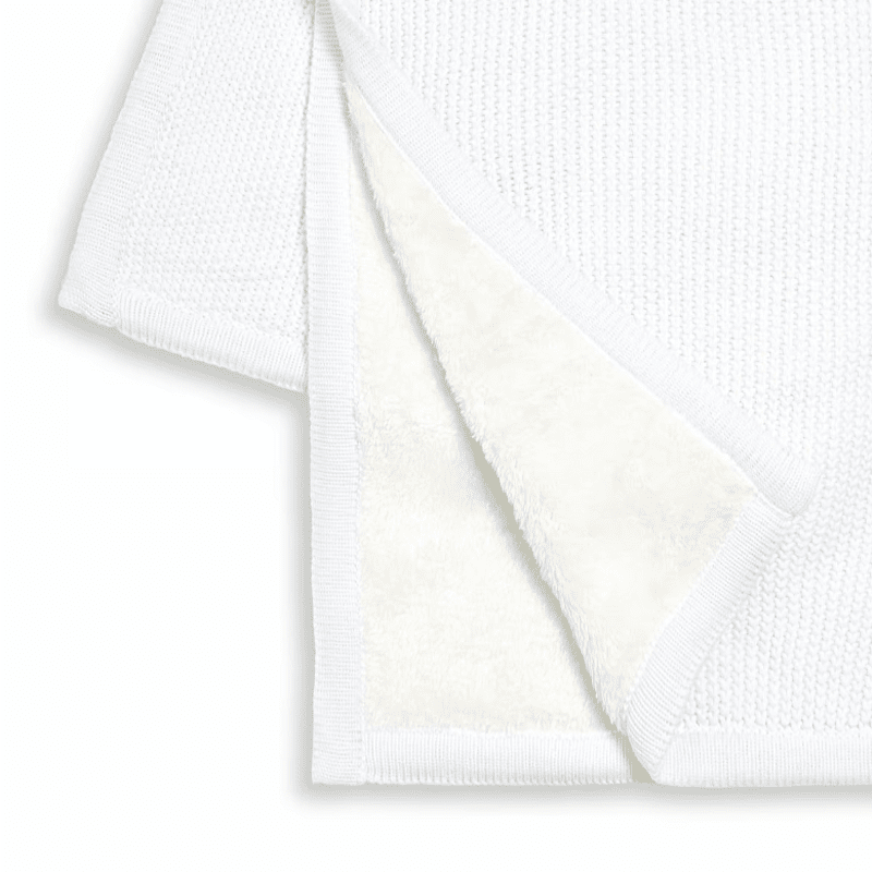 Плетено Поларено Бебешко Одеяло 80х100 См. White The Little Green Sheep