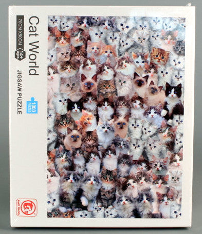 Puzzle 1000 El. Cat World Cutie Dimensiune 23X19X6 Puzzle 70X50