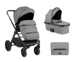 Комбинирана Количка 2В1 С Кош За Новородено Tiffany Light Grey
