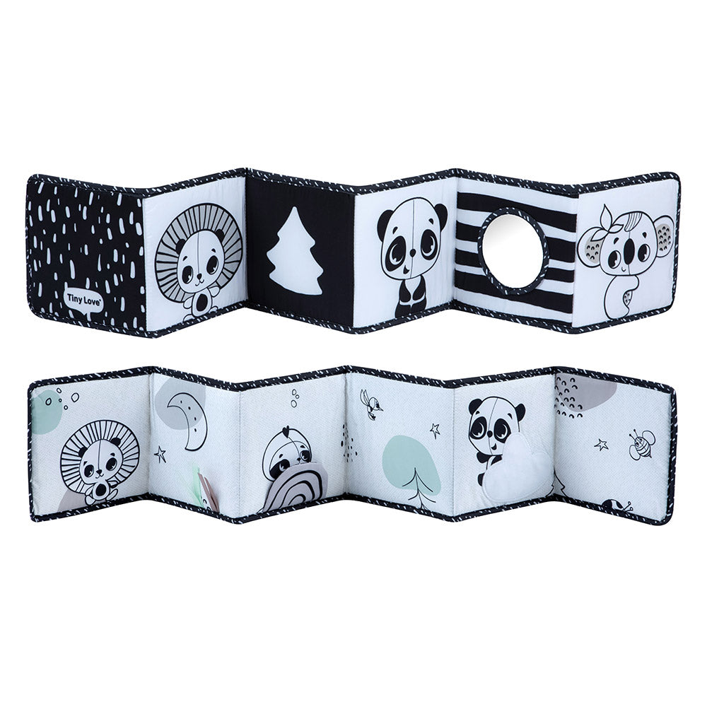 Двустранна Книжка Обиколник Black&white Decor, 0м+ Tiny Love