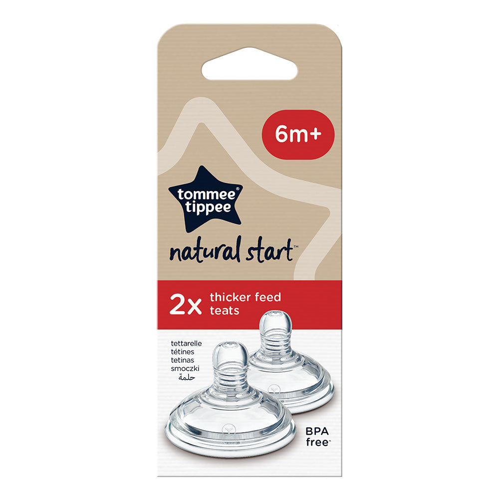 Биберони Natural Start Звезда, 4 Капки, 6м+, 2 Бр Оп Tommee Tippee