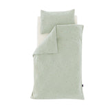 Бебешки Чаршаф Jersey Bedding Fiore Green 100 135 + 40 60 Cm Träumeland
