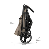 Trig 3 Бебешка Количка С Табла Stone Beige Kinderkraft