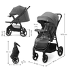 Trig 3 Бебешка Количка С Табла Granite Grey Kinderkraft