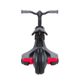 Tricicletă Globber Explorer Trike Deluxe Play 4 în 1 cu copertină, neagră.