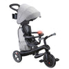 Tricicletă Globber Explorer Trike Deluxe Play 4 în 1 cu copertină, neagră.