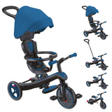 Tricicletă K 4 în 1 Globber Explorer Tricicletă cu copertină în culoarea albastru regal