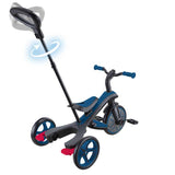Tricicletă K 4 în 1 Globber Explorer Tricicletă cu copertină în culoarea albastru regal