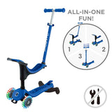 Тротинетка 4 В 1 Globber Go Up Sporty Lights 360° - Синя