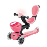 Тротинетка 5 В 1 Globber Go Up Baby Learn 360° Flash Lights, Розова