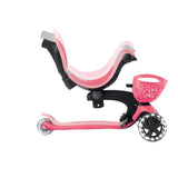 Тротинетка 5 В 1 Globber Go Up Baby Learn 360° Flash Lights, Розова