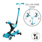 Тротинетка 5 В 1 Globber Go Up Deluxe Lights 360° - Аква