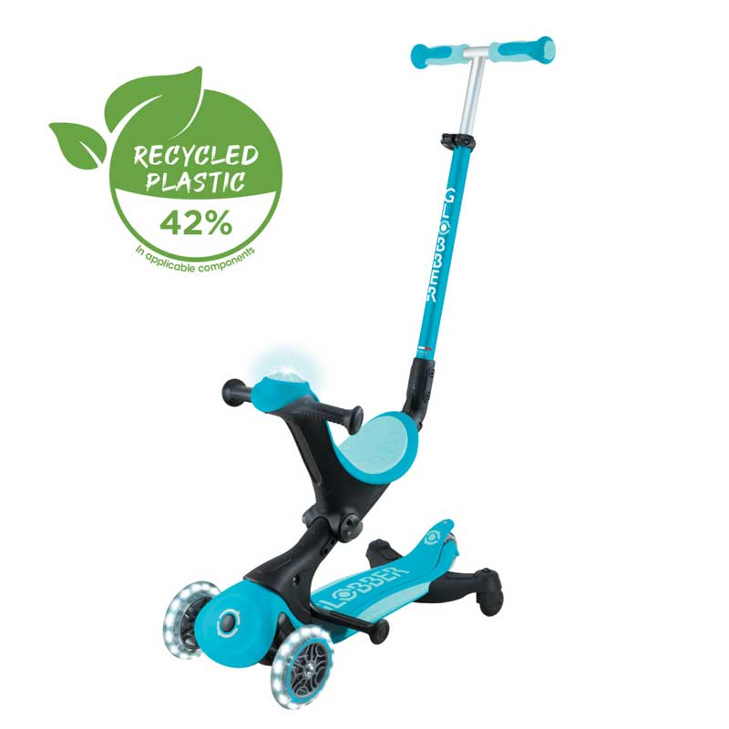 Тротинетка 5 В 1 Globber Go Up Deluxe Lights 360° - Аква