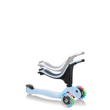Тротинетка Globber 4 В 1 Със Стабилизатор Go Up Sporty Lights - Пастелно Синя --- BebeMama