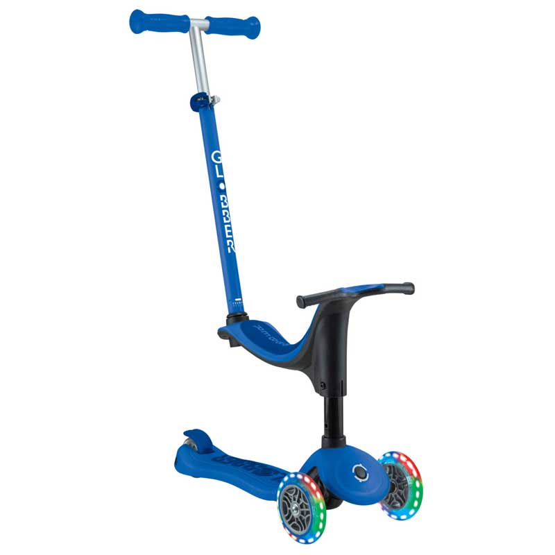 Тротинетка Със Седалка 4 В 1 Globber Go Up Sporty Light - Тъмно Синя