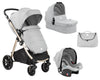 Комбинирана Количка 3В1 Ugo Light Grey Melange