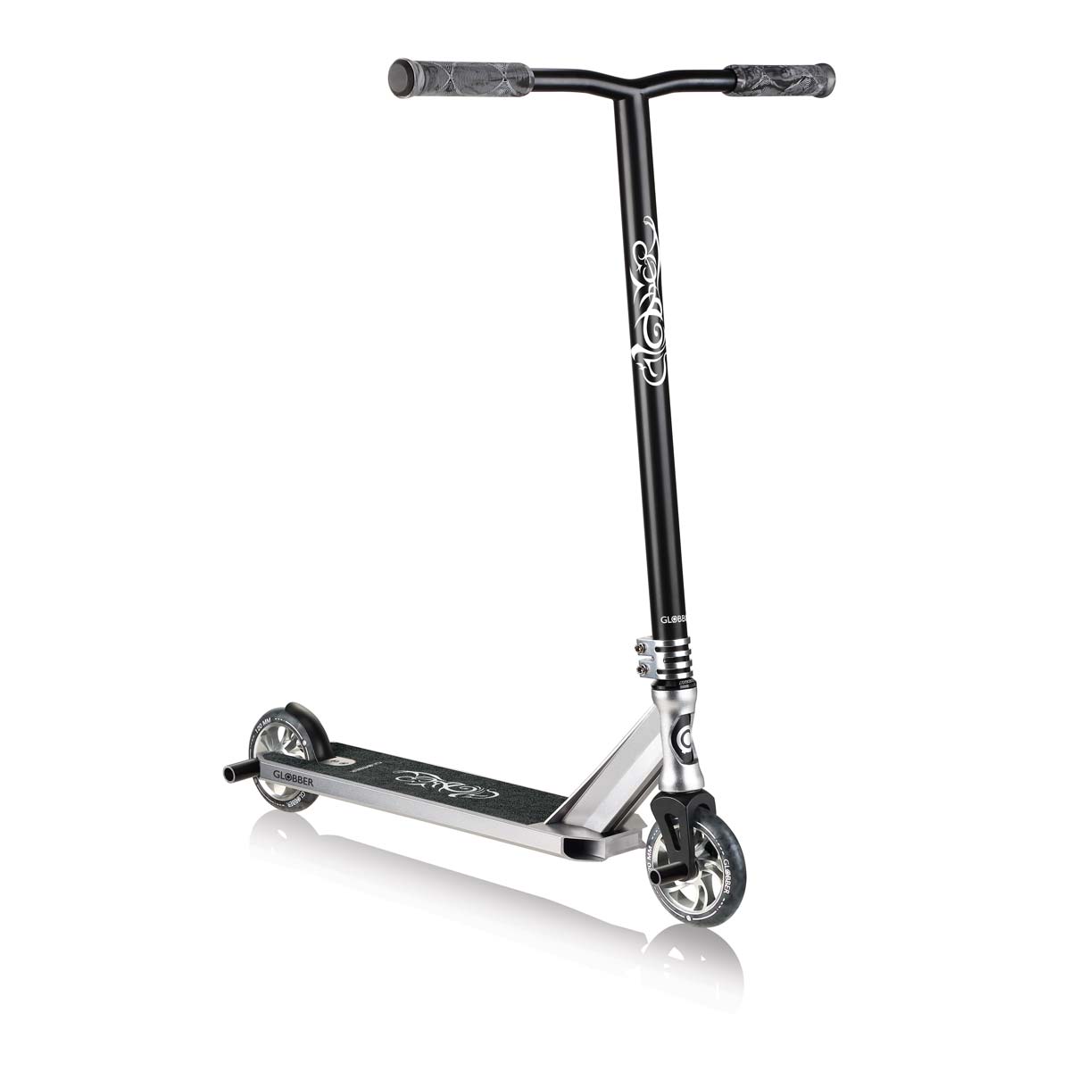 Ултраздрава Фрийстайл Тротинетка За Трикове И Скачане Gs900 Черна-Сива - Тротинетки - Globber - BebeMama