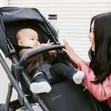 Кожено Покритие За Предпазен Борд За Количка Vista V2 Cruz V2 Black Uppababy
