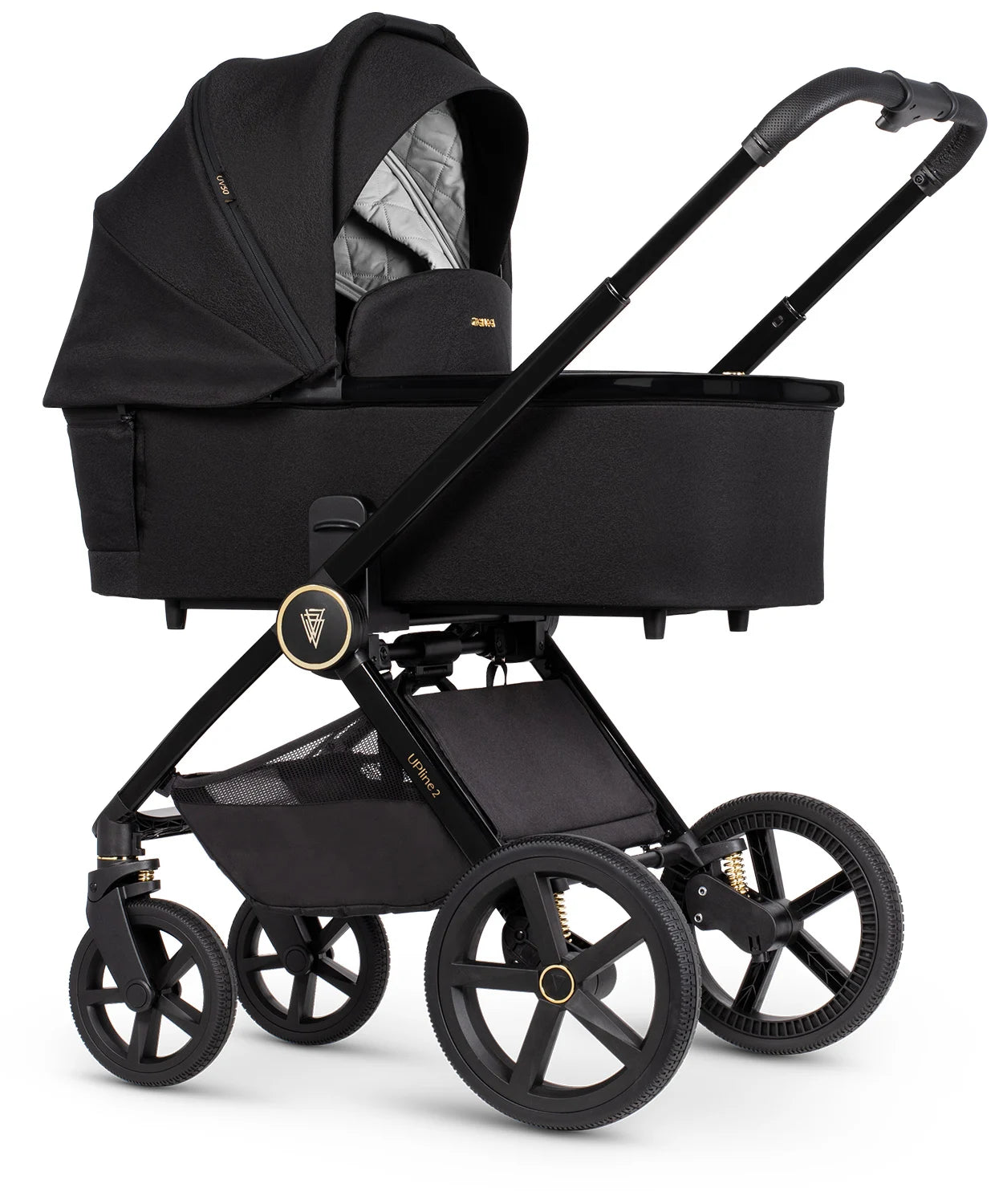 Комбинирана Количка 2 В 1 Upline 2 All Black Venicci