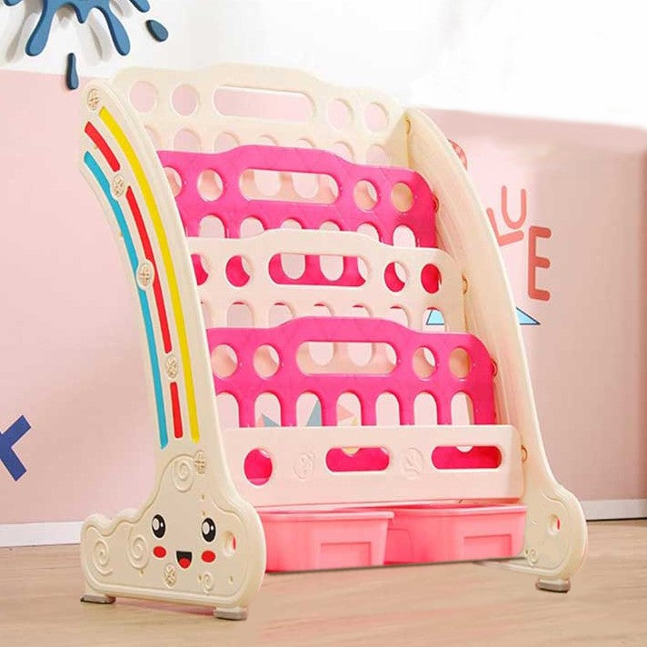 Комбинирана Детска Етажерка За Книги И Играчки Червена Feelkids