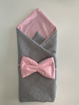 Двулицева Пелена За Изписване "прегърни Ме" + Панделка Пролет Лято Pink Grey Galix