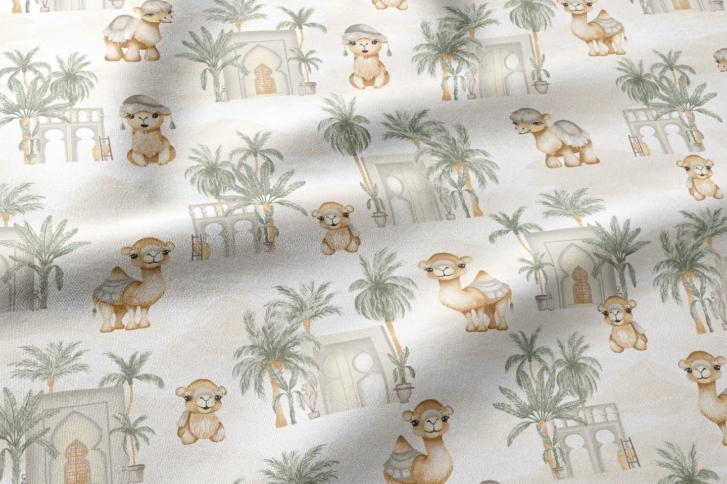 Комплект За Количка Baby Dreams Winter 3ч С Чаршаф С Ластик Камилче С Бял Бабъл Galix