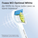 Глава За Четка W2 Optimal White Hx6062 87, Бял, 2 Броя Philips Sonicare