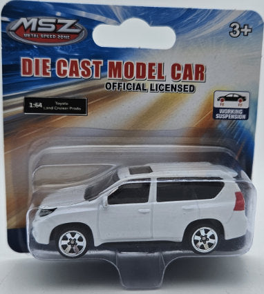 Mașină model metalică precisă 1:64 Toyota Land Cruiser Prado cu amortizoare