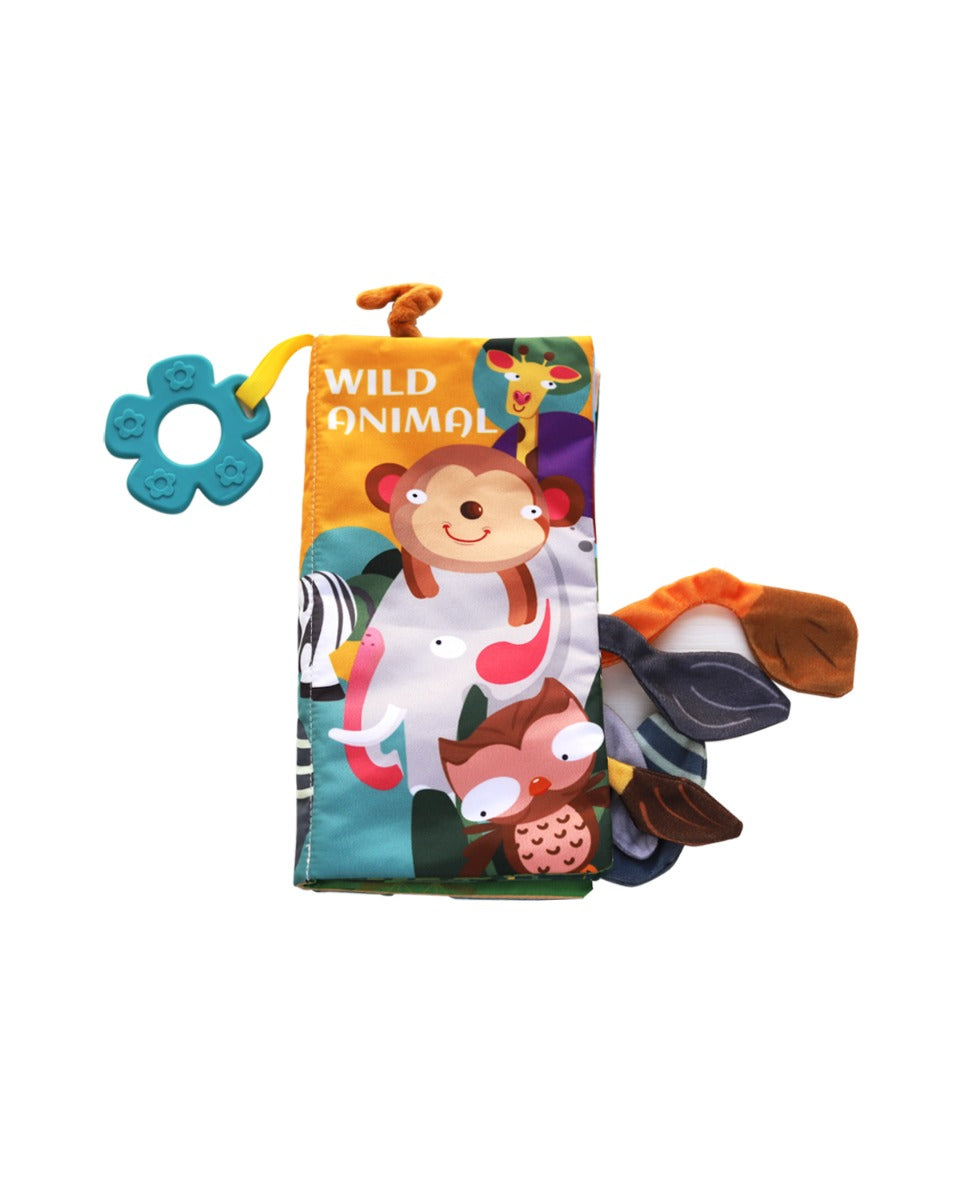 Образователна Текстилна Книжка С Чесалка Wild Animals --- BebeMama