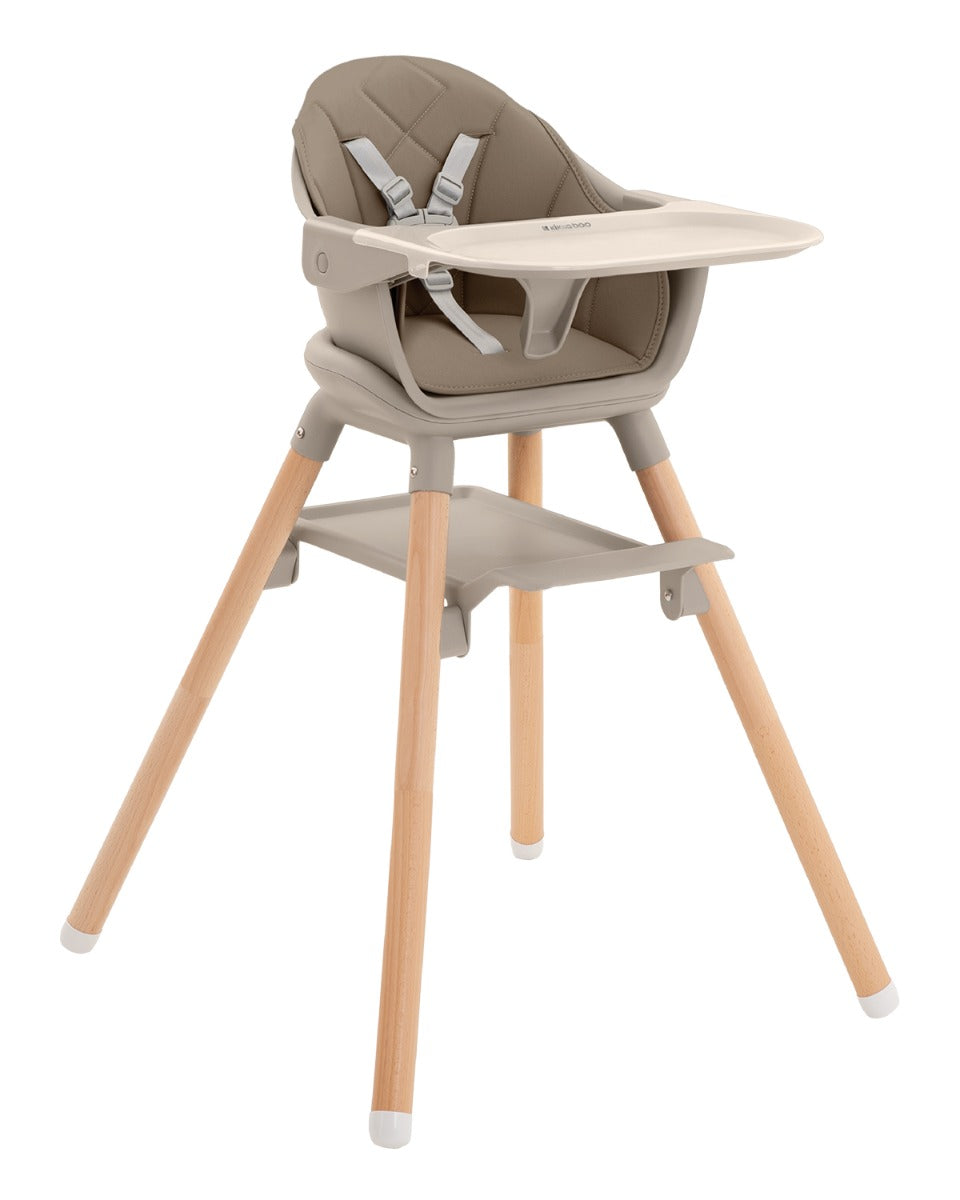Стол За Хранене 2В1 Woody Beige 2024 - Столчета За Хранене - Kikkaboo - BebeMama