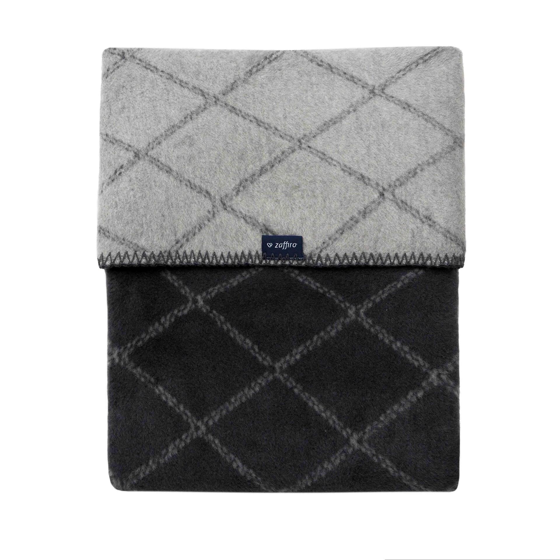 Памучно Бебешко Одеяло 75x100 См Chequered Graphite With Gray Zaffiro