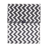 Памучно Бебешко Одеяло 75x100 См Z Zigzag Graphite With White Zaffiro