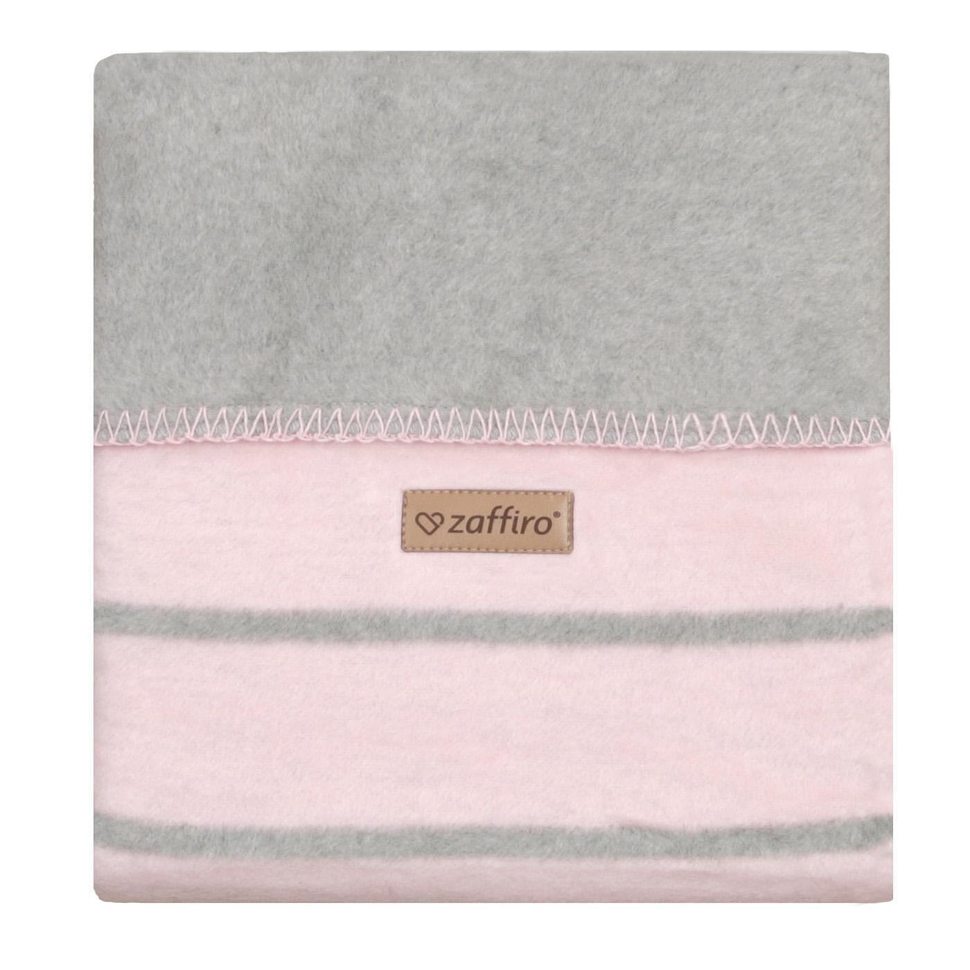 Памучно Бебешко Одеяло Alba 75x100 См Baby Pink Zaffiro