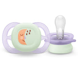 Залъгалки Ultra Start Night 0 2м Дизайн Луна И Звезди, Момиче Philips Avent