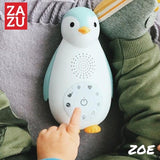 Преносима Музикална Лампа Пингвин Zoe С Бял Шум Blue Zazu