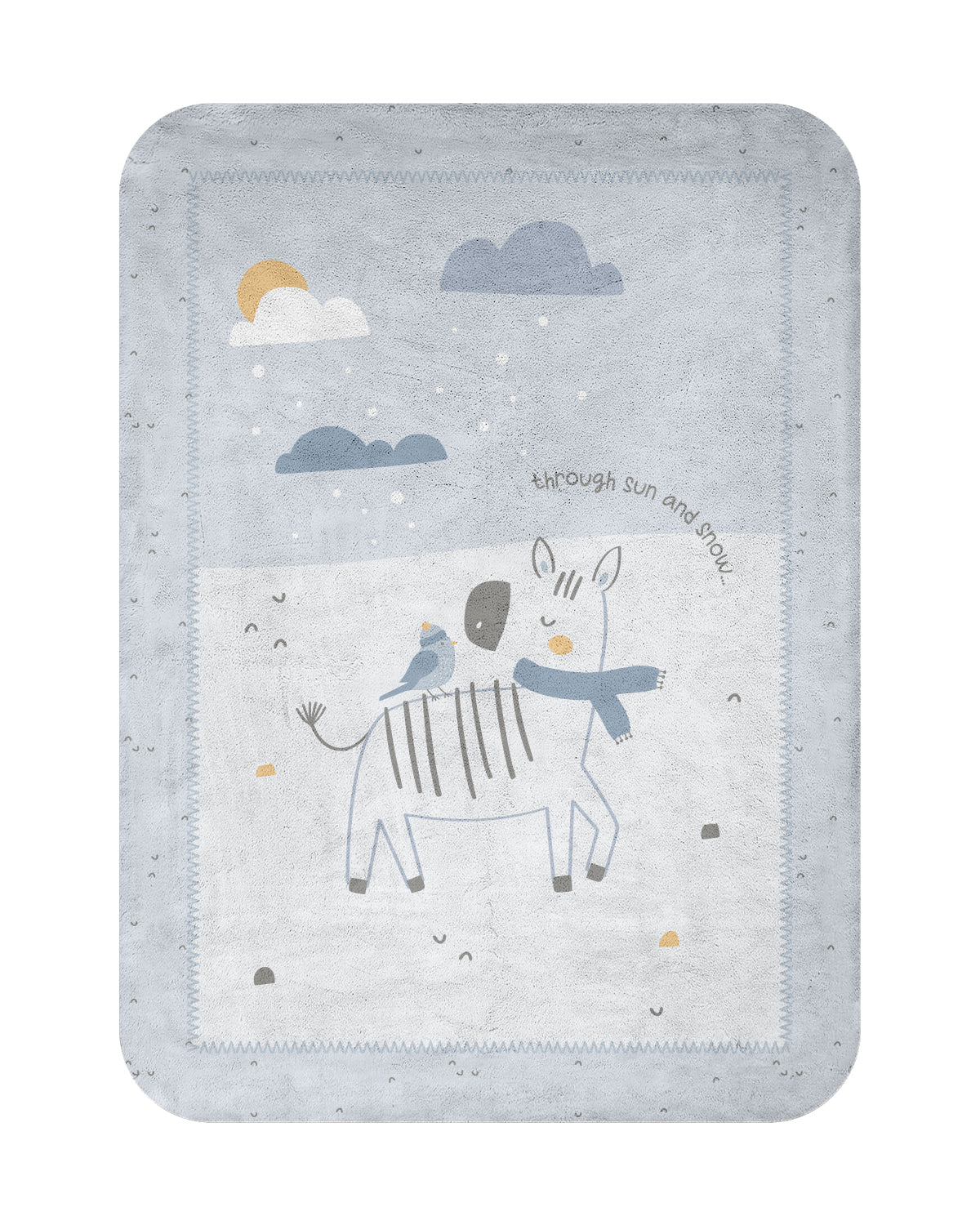 Супер Меко Бебешко Одеяло 110/140 См Stripy Friends